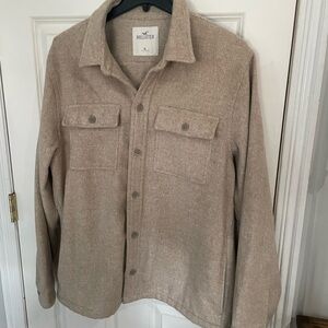 Hollister Men's Beige Shirt Jacket